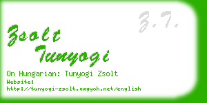 zsolt tunyogi business card